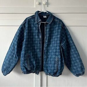 iets frans... Monogram Denim Harrington Jacket